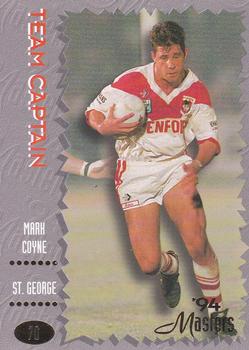 1994 Dynamic NSW Rugby League '94 Masters #70 Mark Coyne Front
